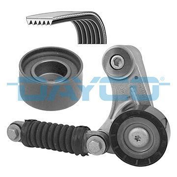 V formos rumbuotas diržas, komplektas DAYCO KPV204