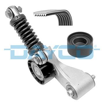 V formos rumbuotas diržas, komplektas DAYCO KPV205