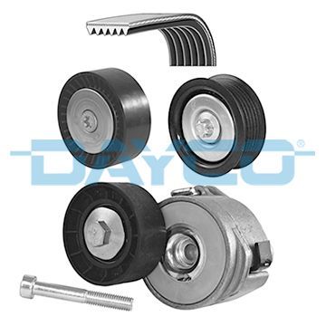 V formos rumbuotas diržas, komplektas DAYCO KPV212