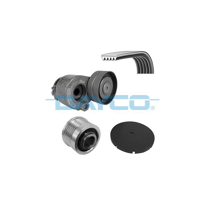 V formos rumbuotas diržas, komplektas DAYCO KPV215