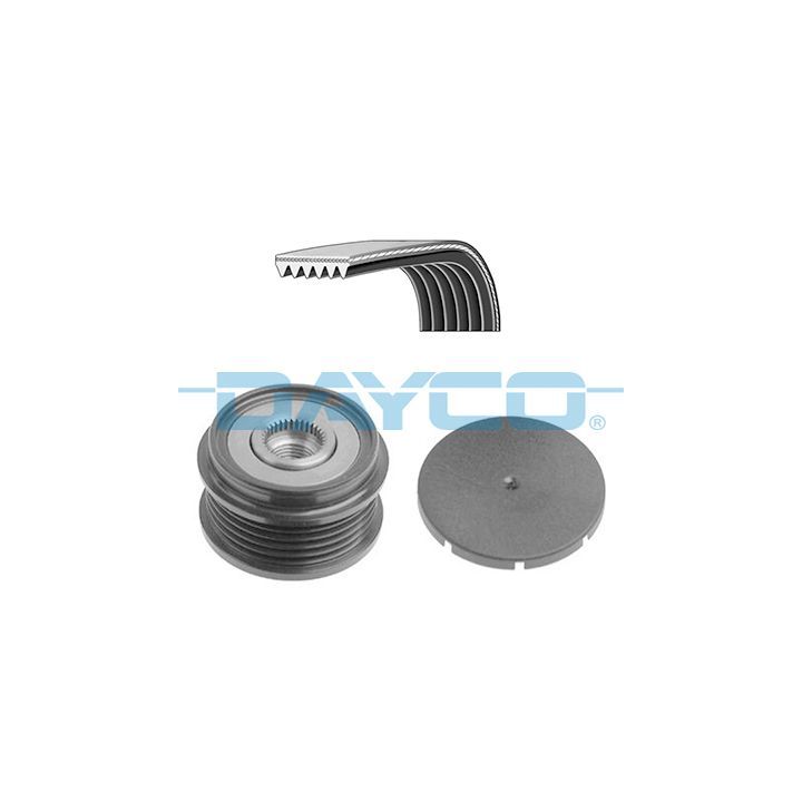 V formos rumbuotas diržas, komplektas DAYCO KPV216