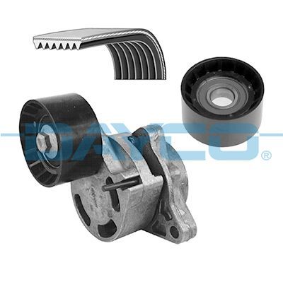 V formos rumbuotas diržas, komplektas DAYCO KPV247