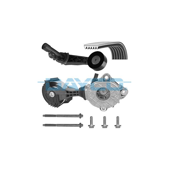 V formos rumbuotas diržas, komplektas DAYCO KPV282