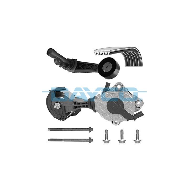 V formos rumbuotas diržas, komplektas DAYCO KPV283