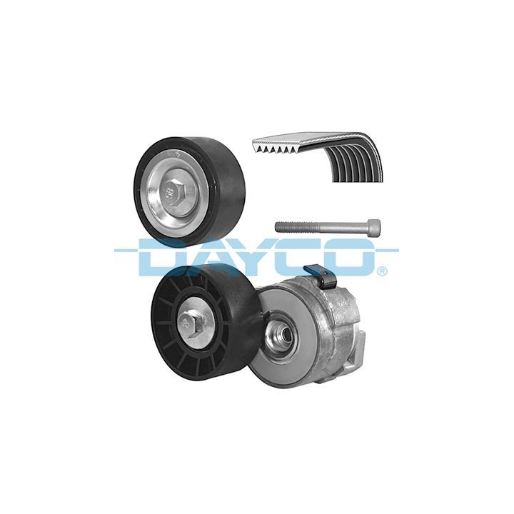 V formos rumbuotas diržas, komplektas DAYCO KPV285