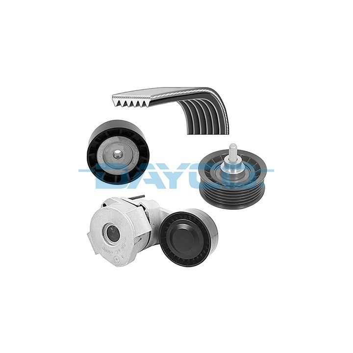 V formos rumbuotas diržas, komplektas DAYCO KPV338