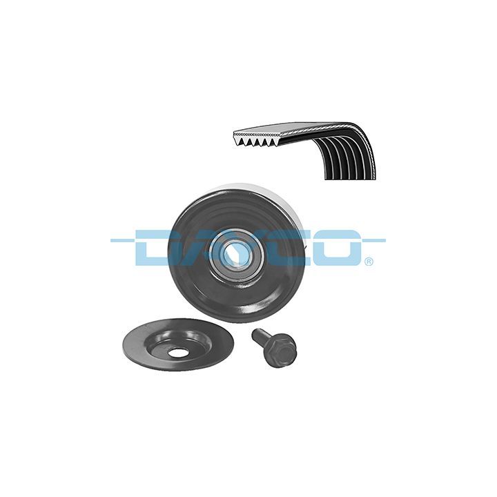 V formos rumbuotas diržas, komplektas DAYCO KPV404