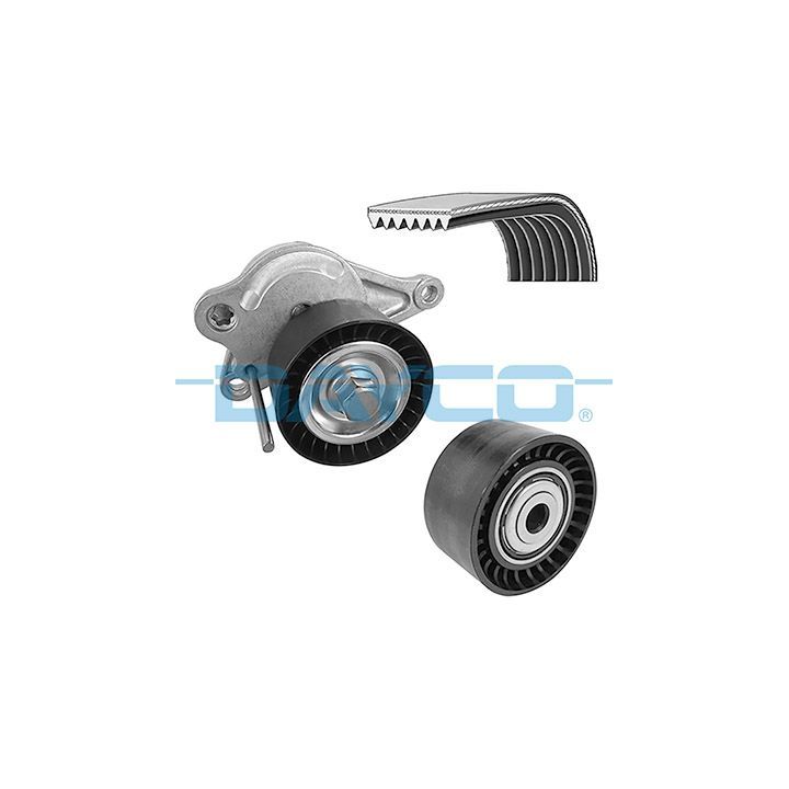 V formos rumbuotas diržas, komplektas DAYCO KPV421