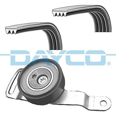 V formos rumbuotas diržas, komplektas DAYCO KPV427