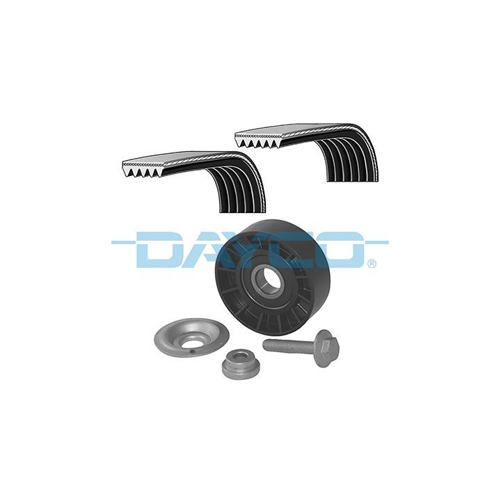 V formos rumbuotas diržas, komplektas DAYCO KPV475