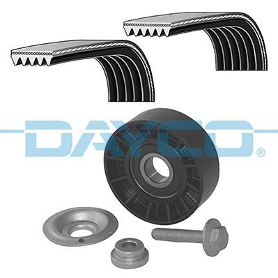 V formos rumbuotas diržas, komplektas DAYCO KPV475