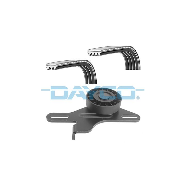 V formos rumbuotas diržas, komplektas DAYCO KPV486