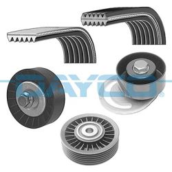 V formos rumbuotas diržas, komplektas DAYCO KPV490