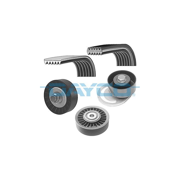 V formos rumbuotas diržas, komplektas DAYCO KPV490