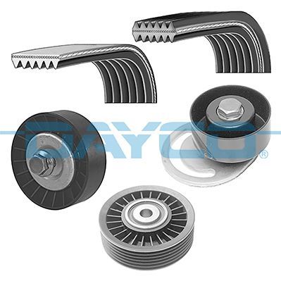 V formos rumbuotas diržas, komplektas DAYCO KPV490