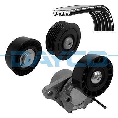 V formos rumbuotas diržas, komplektas DAYCO KPV500