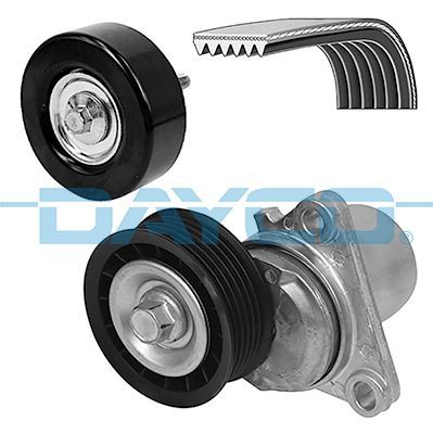 V formos rumbuotas diržas, komplektas DAYCO KPV506