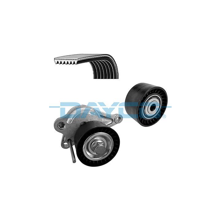 V formos rumbuotas diržas, komplektas DAYCO KPV554