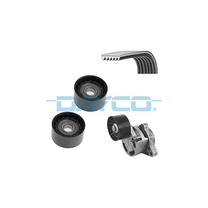 V formos rumbuotas diržas, komplektas DAYCO KPV561