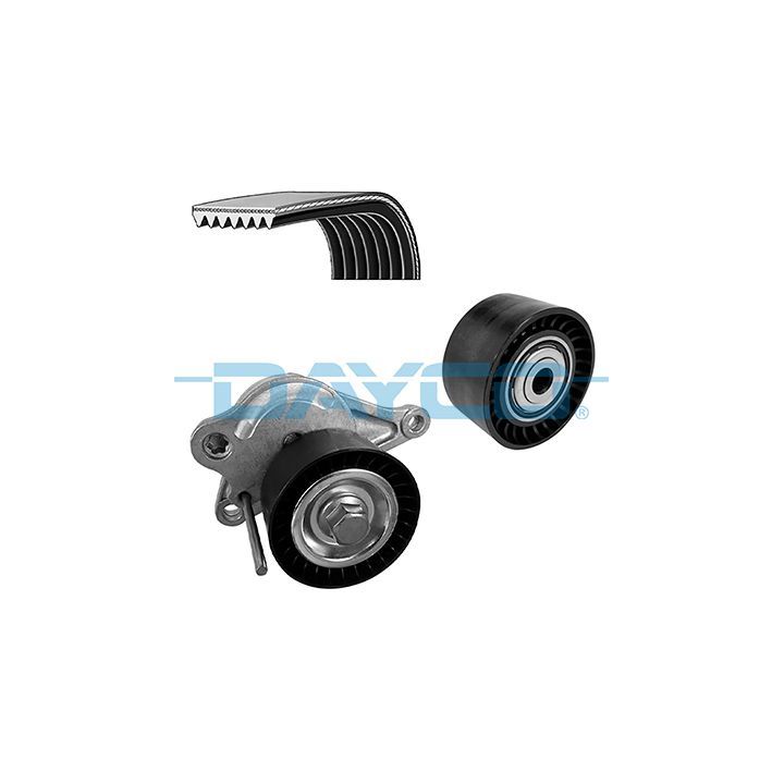 V formos rumbuotas diržas, komplektas DAYCO KPV619