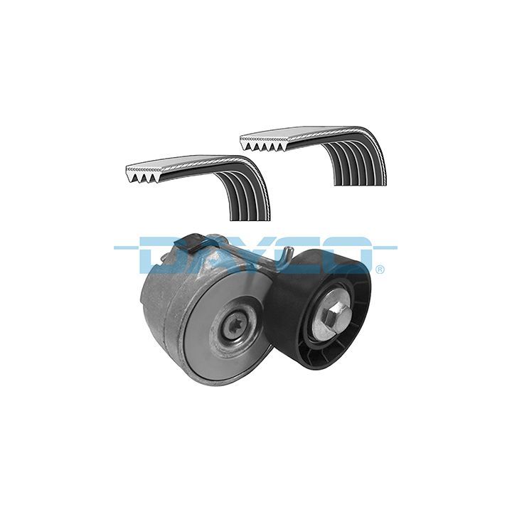 V formos rumbuotas diržas, komplektas DAYCO KPV677