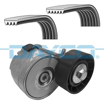 V formos rumbuotas diržas, komplektas DAYCO KPV677