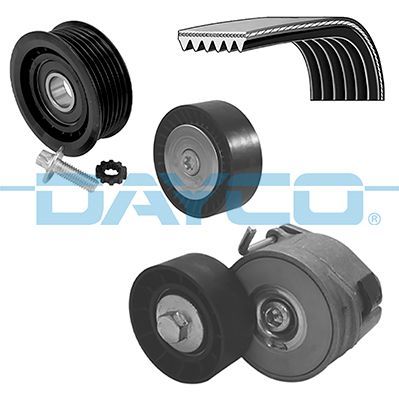 V formos rumbuotas diržas, komplektas DAYCO KPV681