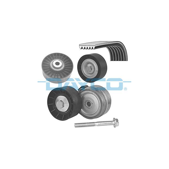 V formos rumbuotas diržas, komplektas DAYCO KPV686