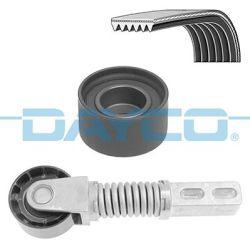 V formos rumbuotas diržas, komplektas DAYCO KPV695