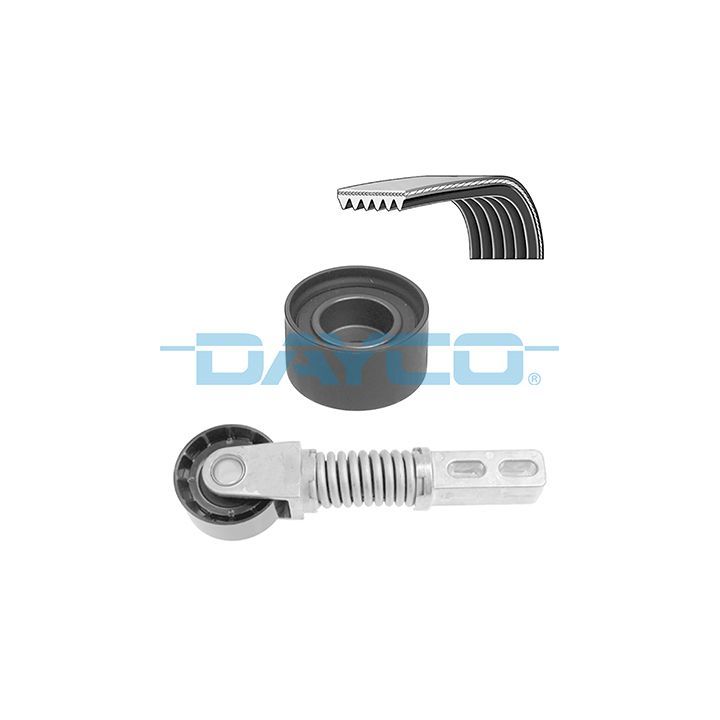 V formos rumbuotas diržas, komplektas DAYCO KPV695