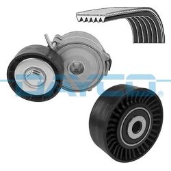 V formos rumbuotas diržas, komplektas DAYCO KPV708