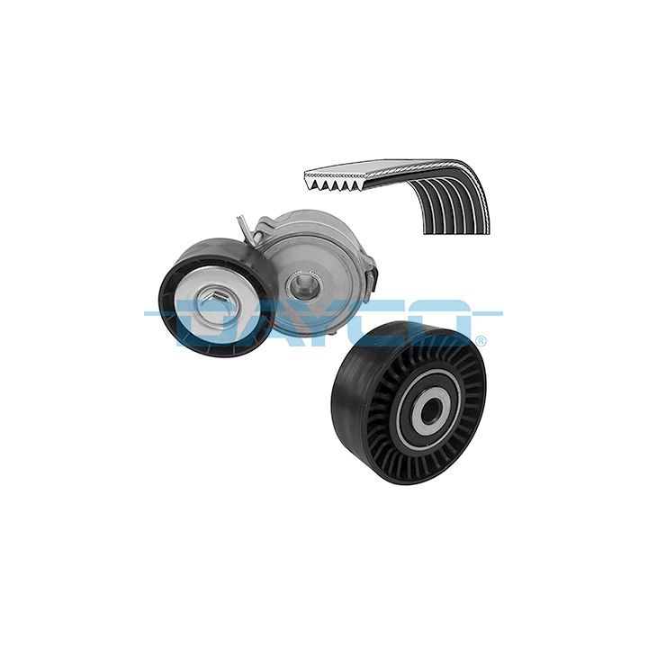 V formos rumbuotas diržas, komplektas DAYCO KPV708