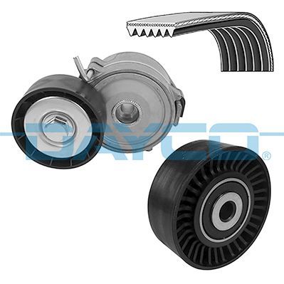 V formos rumbuotas diržas, komplektas DAYCO KPV708