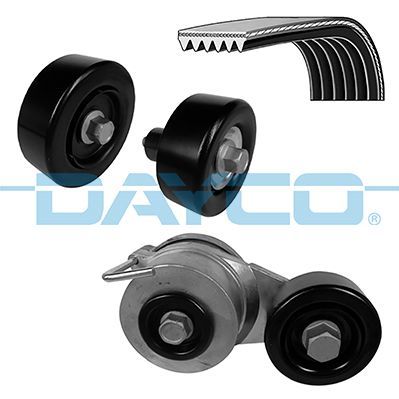 V formos rumbuotas diržas, komplektas DAYCO KPV725