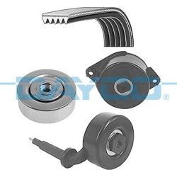 V formos rumbuotas diržas, komplektas DAYCO KPV752