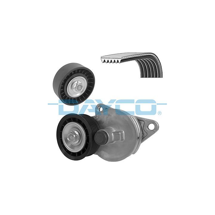 V formos rumbuotas diržas, komplektas DAYCO KPV764