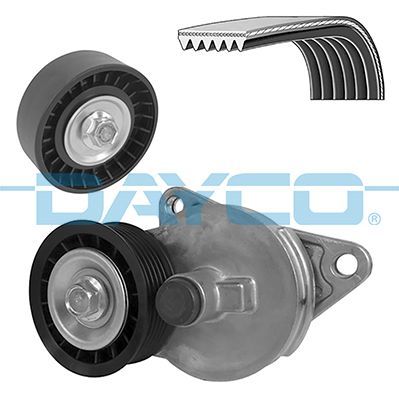 V formos rumbuotas diržas, komplektas DAYCO KPV764