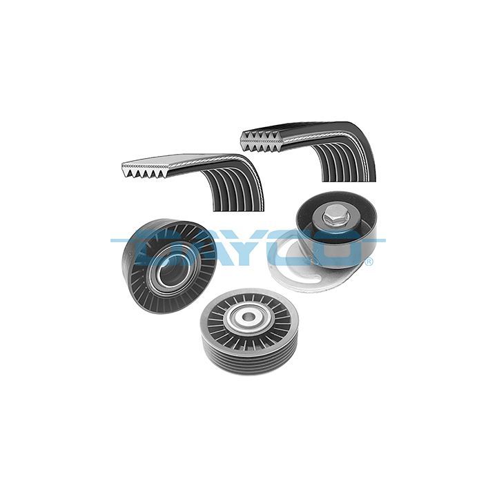 V formos rumbuotas diržas, komplektas DAYCO KPV777