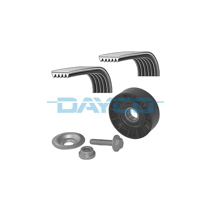 V formos rumbuotas diržas, komplektas DAYCO KPV797