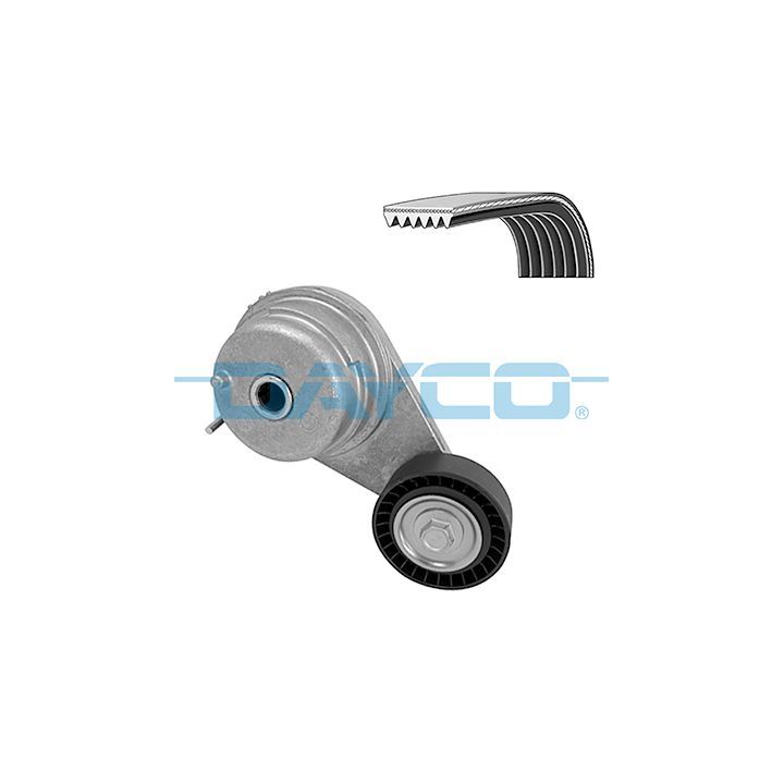 V formos rumbuotas diržas, komplektas DAYCO KPV804