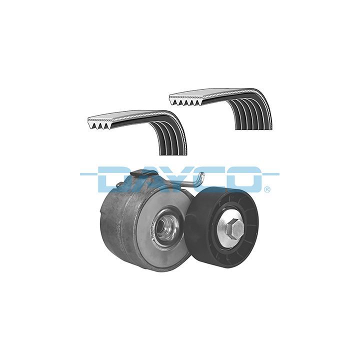 V formos rumbuotas diržas, komplektas DAYCO KPV805