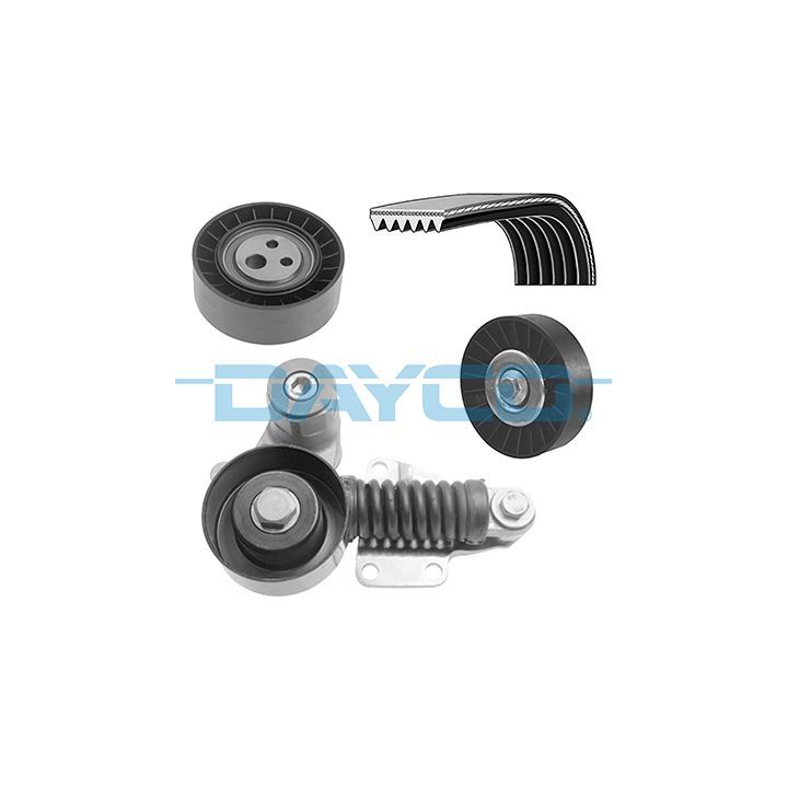 V formos rumbuotas diržas, komplektas DAYCO KPV815