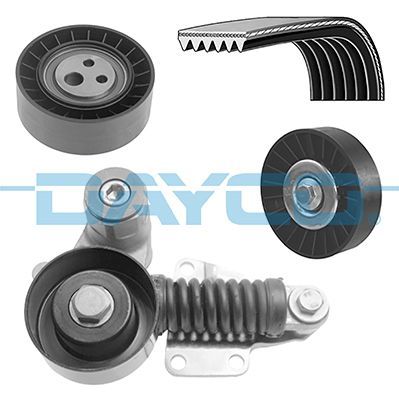 V formos rumbuotas diržas, komplektas DAYCO KPV815