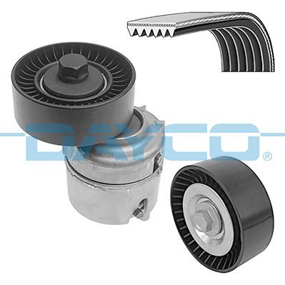 V formos rumbuotas diržas, komplektas DAYCO KPV827