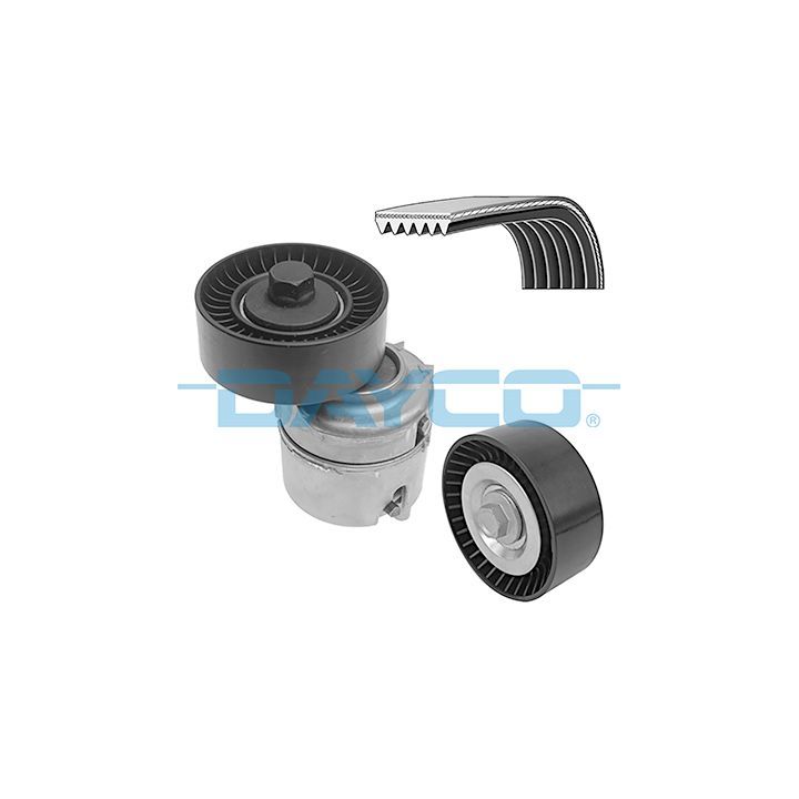 V formos rumbuotas diržas, komplektas DAYCO KPV828