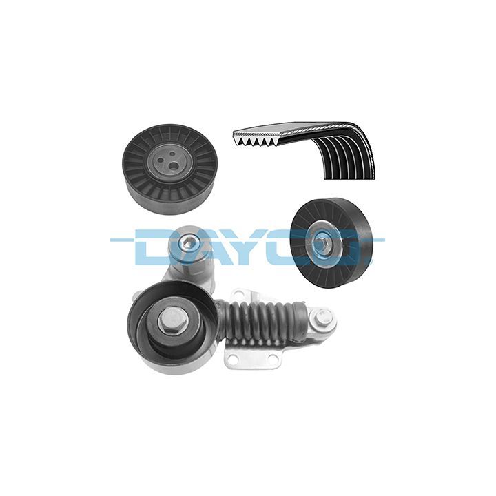 V formos rumbuotas diržas, komplektas DAYCO KPV854