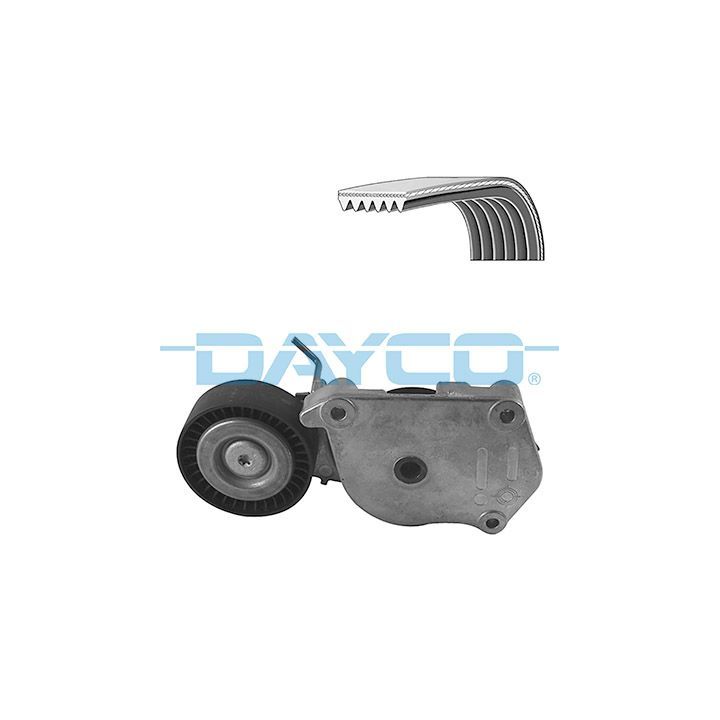 V formos rumbuotas diržas, komplektas DAYCO KPV912