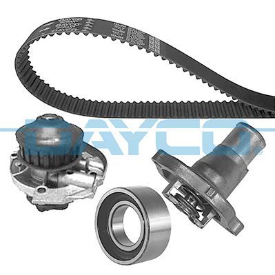 Vandens siurblio ir paskirstymo diržo komplektas DAYCO KTBWP1840T1