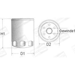 Alyvos filtras CHAMPION C165/606