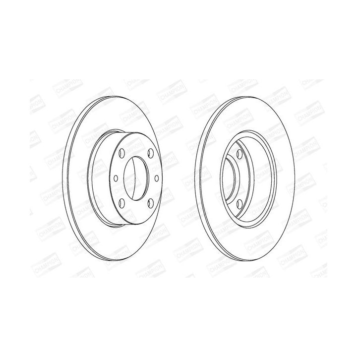 Stabdžių diskas CHAMPION 561120CH